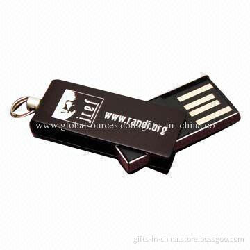 1-32GB Mini USB Drives, More than 1,000,000 Times Data Encryption, Customized Logos/Colors Welcomed